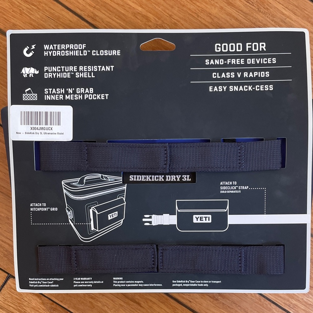 YETI Blue Sidekick Dry 3L Waterproof Bag - Picture 5 of 5